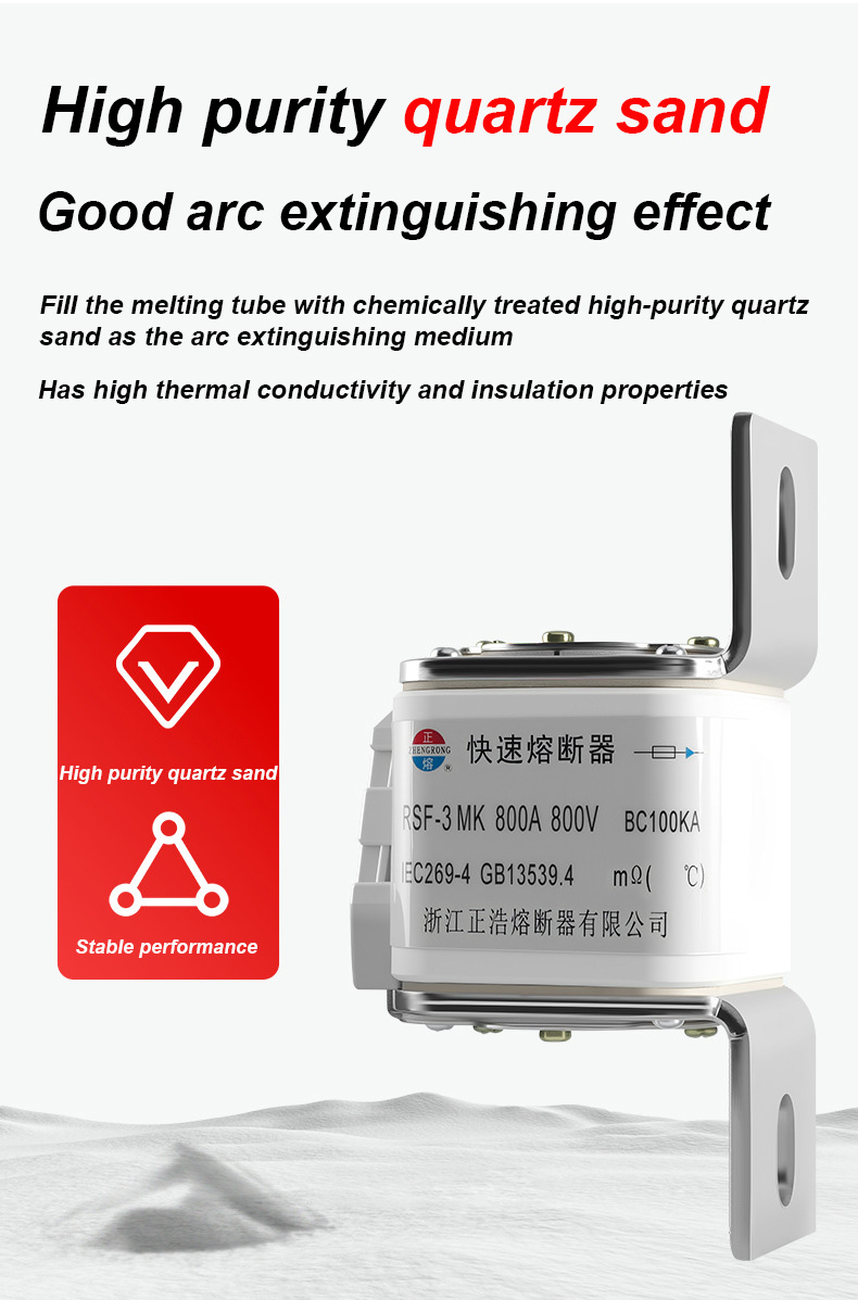 RSF-3MK 800V-800A BC100KA உருகி இணைப்புகள்